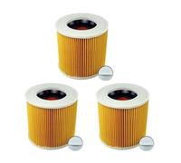 Cartridge Filter, .Compatible For Karcher. Vacuum Cleaner WD3 Premium WD2 WD3 WD1 MV3 MV2 WD 3 P ,Extension Kit Against Fine Dust,Accessories (Color : Geel)