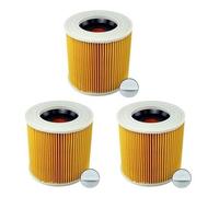 Cartridge Filter. Compatible For Karcher Vacuum Cleaner WD3 Premium WD2 WD3 WD1 MV3 MV2 WD 3 P Extension Kit Against Fine Dust (Color : Giallo)