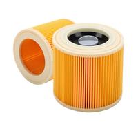 Cartridge Filter Compatible with Karcher, 2Pcs for WD2 WD3 MV2 MV3 Series A K SE 4001 SE 4002 Wet & Dry Hoover Vacuum Cleaner Part NO.KAR64145520