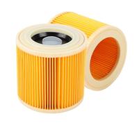 Cartridge Filter Compatible with Karcher, 2Pcs Karcher Vacuum Filter for WD2 WD3 MV2 MV3 Series A K SE 4001 SE 4002 Wet & Dry Vacuum Cleaners part NO KAR64145520