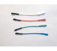 Cartridge Headshell connector wires/leads with gold connectors for Vestax PDX 2000, PDX D3S, PDX A1 Mk2, BDT 2600, PDX 3DS, PDX 3000, PDX 2300, PDX 3000 Mk2 cartridge to Tonearm wires