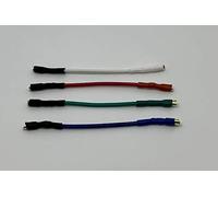 Cartridge Headshell connector wires with gold connectors for JVC QL A2, JL A3, L A11, QL A7, JL A1, JL A20, JL F30, SRP 473E, VL5, VL8 cartridge to Tonearm wires