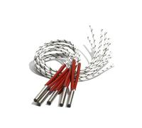 Cartridge Heaters, 5PCS 8mm 38~48mm 316SUS Single Head Dual Heating Tube Cylindrical 110V/220V/380V Cartridge Heater 120W/130W/140W/150W(220v,150W 8x48mm(DxL))