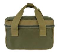 Jack Pyke Sporting Cartridge Zipped Carrier - 600D Cordura Cartridge Bag with Reinforced Base, Zipper Closure, Rubber Feet & Web Handles - Compact Ammo Bag for Clay Shooting & Hunting - Green