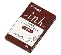 Cartridge Ink 5 Pieces Brown for pilot Fountain Pen IRF-5S-BN