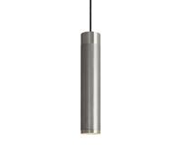 Cartridge Pendant Long Nickel Plated Brass
