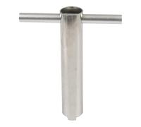 Cartridge Removal Tool, Practical Faucet Cartridge Puller Showers and Bathtubs, Aluminum, Sturdy Plumbing Retainer Extractor for Removing Stuck Cores in Bathroom or Kitchen Fixtures, 11.7x9.7x2.2cm