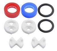 Cartridge Replacement 8PCS Ceramic Discs and Silicon Washers Inserts 1/2 Turn Gaskets Rings for Tap Valve Leaking Repair