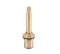 Cartridge Tap Valve,Faucets Cartridge,Quarter Turn Flow Long Tall Stem Insert 20 Teeth 1/2" Inner Faucet Valve Replacement Tap Cartridge Valve Ceramic Disc Gland (Color : Pair) (Color : Anticlockwise