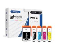 Cartridgeify 202XL Ink Cartridges Compatible for Epson 202 202XL Ink Cartridges Multipack, for Expression Premium XP-6100 XP-6105 XP-6000 XP-6005 XP-6001 (5 PACK)