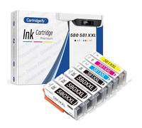 Cartridgeify 7er-Pack PGI-580 CLI-581 XXL Ink Cartridges Compatible with Canon PGI-580XXL CLI-581XXL Multipack, für Pixma TS6350 TS6150 TR8550 TS8250 TS705 TS9550 TS8350 TR7550 TS6351 TS8251 TS6250
