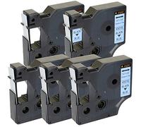 Cartridges Kingdom 5 Compatible D1 45016 12mm x 7m Black on Blue Label Tapes for DYMO Label Printers