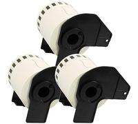 Cartridges Kingdom Compatible with Brother DK22251 DK-22251-62mm x 15.24m Continuous Red and Black On White Standard Address Labels | 3 Pack