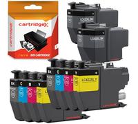 Cartridgex Compatible 10 Pack Ink Cartridge Multipack Replacement For LC422XL 2 Sets Plus 2 Extra Black for MFC-J5340DW MFC-J5340DWE MFC-J5345DW MFC-J5740DW MFC-J6540DW MFC-J6540DWE MFC-J6940DW