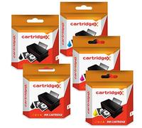 Cartridgex Compatible 5 Ink Cartridge Set Replacement for Epson XP-422 XP-405 XP-405WH XP-412 XP-102
