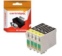 Cartridgex Compatible Black Ink Cartridge 4 Pack High Capacity Replacement For Epson 405XL for WorkForce Pro WF-3800 WF-3820DWF WF-3825DWF WF-4800 WF-4820DWF WF-4825DWF WF-4830DTWF
