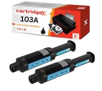 Cartridgex Compatible Black Toner Cartridge 2 Pack Replacement For HP 103A W1103A for Neverstop Laser 1000a 1000n 1000w 1020c1020w MFP 1200a 1200n1200w