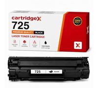 CartridgeX Compatible Black Toner Cartridge Replacement For 725 Canon | 1600 Pages, Defined Black Text, Consistent Document Output, Everyday Use, Simple Replacement
