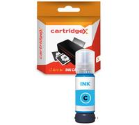 Cartridgex Compatible Cyan Ink Bottle 70ML Replacement For Epson 113 for EcoTank ET-M16600 ET-16680 ET-16685 ET-5185