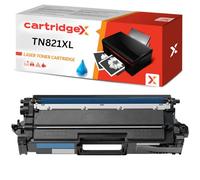 Cartridgex Compatible Cyan Toner Cartridge Replacement For Brother TN-821XLC High Capacity for HL-L9430CDN HL-L9470CDN HL-L9470CDNT MFC-L9630CDN MFC-L9670CDN