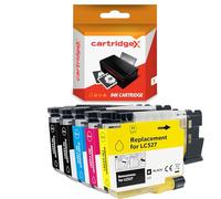 Cartridgex Compatible Ink Cartridge Set Replacement For Brother LC-527 5 Pack (Black Cyan Magenta Yellow + Extra Black) for MFC-J4350DW MFC-J4550DW MFC-J6760DW MFC-J6960DW MFC-J6975DW MFC-J6977DW