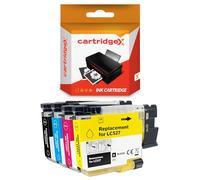 Cartridgex Compatible Ink Set Replacement For Brother LC-527 4 Pack | 4 Pack CMYK, 1300 Black & 900 Colour Pages, Vibrant Colours, Easy Installation