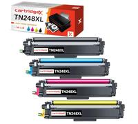 Cartridgex Compatible Toner Cartridge Multipack Replacement for TN248XL for Brother HL-L3240CDW HL-L8230CDW HL-L8240CDW MFC-L3740CDW MFC-L3740CDWE MFC-L3760CDW MFC-L8340CDW MFC-L8390CDW