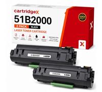 Cartridgex Compatible Toner Replacement For Lexmark 51B2000 2 Pack