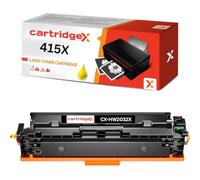 Cartridgex High Capacity Toner Cartridge with Chip Compatible for HP 415X W2032X Yellow HP Colour LaserJet Enterprise M455dnMFP M480f Pro M454dn M454dw M470 M479dw M479fdn M479fdw M479fnw