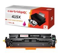 Cartridgex High Capacity Toner Cartridge with Chip Compatible for HP 415X W2033X Magenta, HP Colour LaserJet Enterprise M455dnMFP M480f Pro M454dn M454dw M470 M479dw M479fdn M479fdw M479fnw