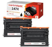 Cartridgex Toner Cartridge 2-Pack Replacement for HP 147X W1470X - High Yield 25,200 Pages Each - Compatible with LaserJet Enterprise M610 M611 M612 M634 M635 M636 Series Printers