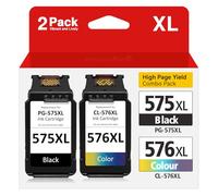 Cartrigo PG-575XL CL-576XL Ink Cartridge Combo Pack [2 Cartridges] Replacement for Canon 575 576 Cartridges - High Yield Compatible for Canon PIXMA TS3550, TS3551, TR4750, TR4751 Series