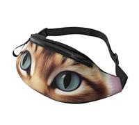 Carttoon Cat Fanny Pack for Men Women Crossbody Waist Bag Waterproof Sports Belt Bag Outdoor Hip Pack