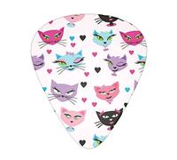 Carttoon Cat Guitar Picks 12-Pack, Guitars Accessories For Men Women Professional Guitarist, Musicians And Beginner
