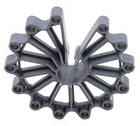 Cartwheel Spacers for Reinforcing Concrete ~ Small Large Circular Wheel Supports, Range from 25 to 50mm Cover ~ Rebar (100, Cover 25mm; Bar Size 4-12mm)