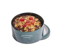 Cartwright & Butler Cherry and Almond Fruit Cake, Presented in a Signature Round Loaf Tin, 600g