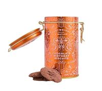 Cartwright & Butler Happy Birthday Chocolate Brownie Biscuits in Tin, Luxury Chocolate Biscuits, Birthday Gift Tin, Sweet Treats for Tea, Coffee & Gifting