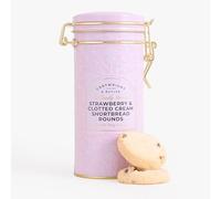 Strawberry & Clotted Cream Shortbread Rounds in Tin 150g