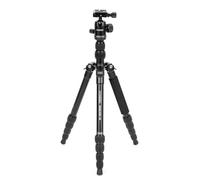 Caruba Travelstar Aluminum Camera Tripod - Lightweight Camera Tripod - 360 Degree Ball Head for Optimal Use