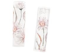 CARUILI Car Seat Strap Covers for Babies Soft Car Seat Strap Shoulder Pads for Infant Car Seats, Stroller, Flower