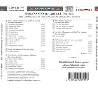 CARULLI: THE COMPLETE EDITED SONGS FOR VOICE & GUITAR NEW CD