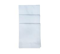 Caruso Italy Paras Men's 100% Pure Combed Cotton White Malmal Handkerchief (Pack of 12)