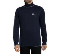 Caruso Roll Neck Knit Maritime Blue S