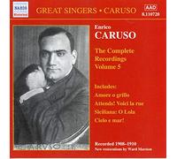 Caruso - The Complete Recordings, Volume 5