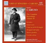 Caruso:V - CARUSO, Enrico: Complete Recordings, Vol. 10