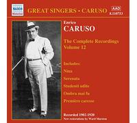 Caruso:V - CARUSO, Enrico: Complete Recordings, Vol. 12