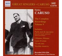 Caruso:V - CARUSO, Enrico: Complete Recordings, Vol. 9