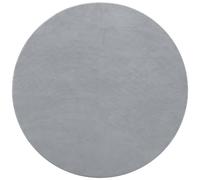 Carvapet Grey Round Grey 150cm/5ft Soft Fluffy Circle Carpet Washable Short Pile Non Slip Circular Area Round Rugs for Bedroom Living Room Hallway