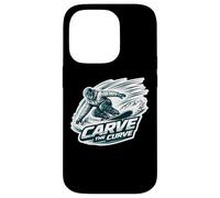 Carve The Curve Snowboard Snowboarding Snowboarder Quote Fun Case for iPhone 14 Pro