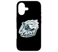 Carve The Curve Snowboard Snowboarding Snowboarder Quote Fun Case for iPhone 17